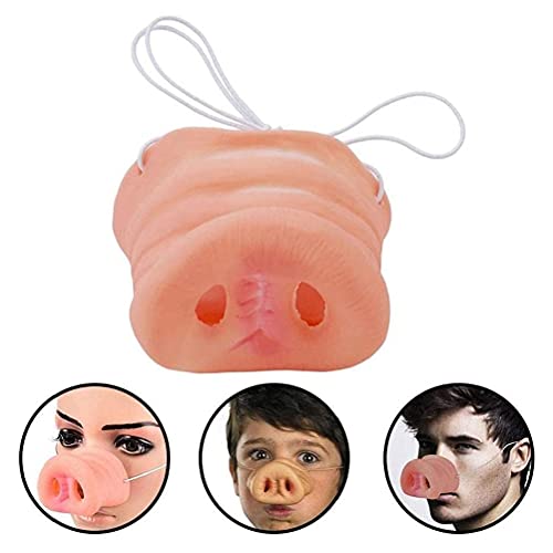 Gonetre Halloween Pig Nase Animal Cover Schnauze Niedliche Themen -Party -Kostüme Requisiten Elastischer Band Vinylmaterial 5x5x6 Cm für Bauernstechnik Aktivitäten (Rosa) von Gonetre