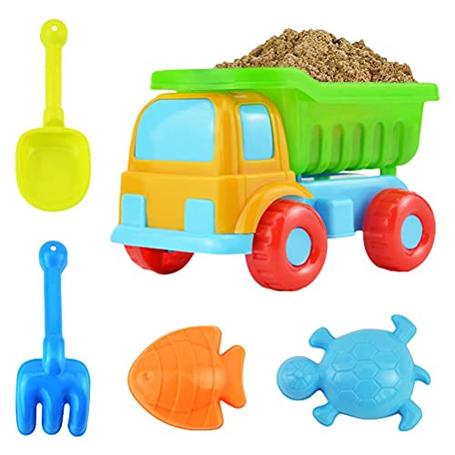 Gonetre Jungen Mädchen Sandspielzeug Beach Spielzeug 5pcs Plastik Kipper DURCH GRÜNDEN SEETHEN SMS Outdoor Aktivitäten Bauchmuskeln (Kein schwarz) von Gonetre