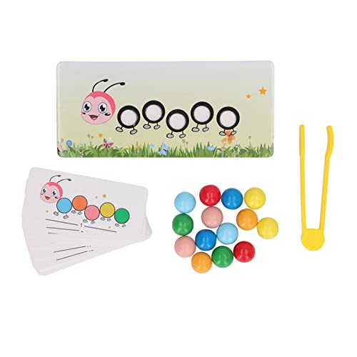 Gonetre Kinder Raupen Clipperlen Spielzeug, Holzwurm Clipperlen Sensorisches Spielzeug Farberkennung Farbsortierspiel Für Kleinkinder Kinder Gonetre Kinder Raupen Clipperlen Spielzeug, Holzwurm Clipperlen Sensorisches Spielzeug Farberkennung Farbsortierspiel Für Kleinkinder Kinder von Gonetre