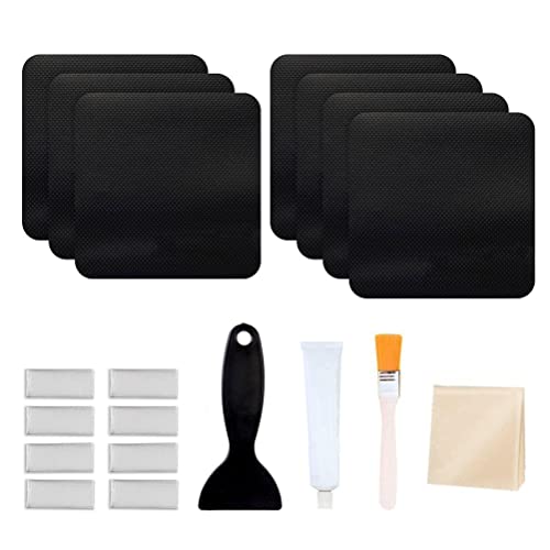 Gonetre Reparaturset Trampolin 15 * 15 * 5 Trampolin Patch Repair Kit Glue On Patches Waterproof Patch Repair Kit for Inflatable Pool Outdoor Tent von Gonetre