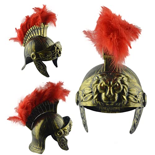Gonetre Roman Helm Gladiator Kostüm Kunststoff Gold Krieger Kämpfer Cosplay Accessoire für Themenpartys Carnivals Männer Frauen Größe 25x19x23cm Gonetre Roman Helm Gladiator Kostüm Kunststoff Gold Krieger Kämpfer Cosplay Accessoire für Themenpartys Carnivals Männer Frauen Größe 25x19x23cm von Gonetre