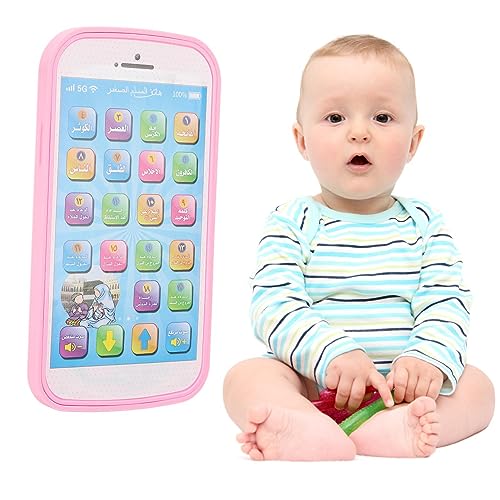 Gonetre Sound Arabische Lernmaschine Interaktiver Multifunktionales Frühes Lehrreiches Touchscreen -Gerät für Englisch Arabische Sprache Lesen Abs Material (Rosa) von Gonetre