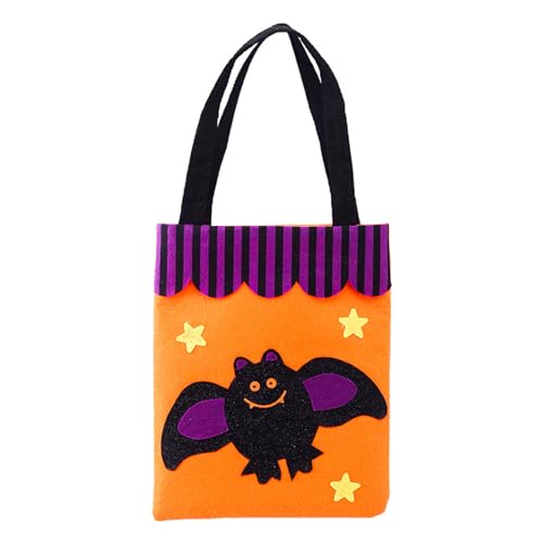 Halloween-Süßigkeitsbeutel, Vlies, großes Fassungsvermögen, ideal für die Dekoration von Halloween-Partys, für Touren oder Leckereien (3) von Gonetre