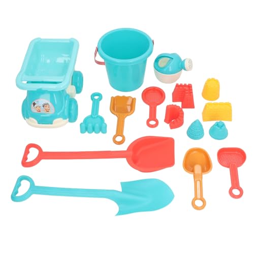 Kids Beach Sand Toys Set Multi Funktionales Komplettes Spiel Im Freien, Einschließlich Bucket Shovel Rake Watering Dose für Beach Aktivitäten Langlebiger Kunststoffmaterial 16pcs von Gonetre