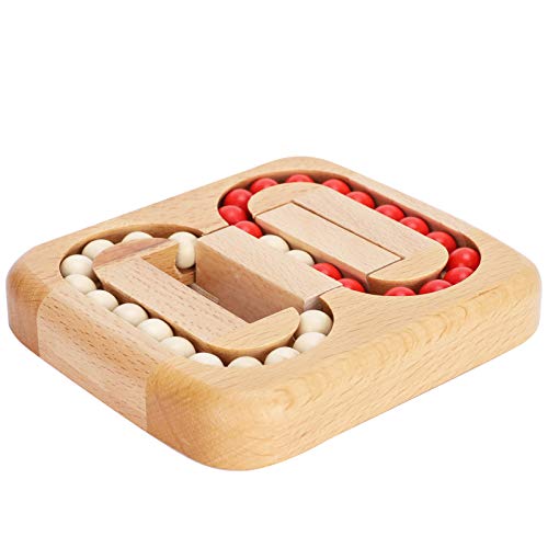 Planarer Ball Holz Spielzeug Luban Schloss Entsperren Sie Lernte Hölzernen Spielzeugwissenschaftsbildungslabyrinths Puzzle Spielzeugschule für Erwachsene Buchenholz 11,3 X 12,5 von Gonetre