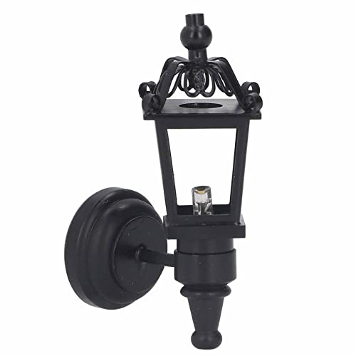 Gonetre Puppenhaus Wandlampe 1:12 Puppenhaus Zubehör, Puppenhaus Beleuchtung Mini LED Licht Schwarz Miniatur LED Lampe, Schalter Unten, Gartendekoration Gonetre Puppenhaus Wandlampe 1:12 Puppenhaus Zubehör, Puppenhaus Beleuchtung Mini LED Licht Schwarz Miniatur LED Lampe, Schalter Unten, Gartendekoration von Gonetre