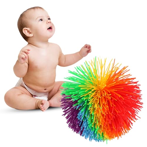 Regenbogen-Zappelball, Zappelball, Stressabbau-Spielzeug, buntes Zappelspielzeug für Erwachsene und , sensorisches Spielzeug für Autisten, zur Linderung von Stress, Angst und Regenbogen-Zappelball, Zappelball, Stressabbau-Spielzeug, buntes Zappelspielzeug für Erwachsene und , sensorisches Spielzeug für Autisten, zur Linderung von Stress, Angst und von Gonetre