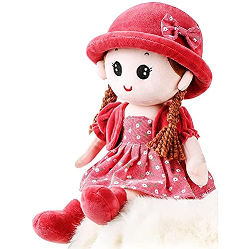 Soft Baby Girl Stoffpuppe Gefülltes Puppenspielzeug 35 Cm/13,8 Zoll Kuscheliger Süßer Prinzessin Ragpuppe mit Kleid und Hut, Ideale Erste Puppe für Babys & Kleinkinder, (Xiner Soft Baby Girl Stoffpuppe Gefülltes Puppenspielzeug 35 Cm/13,8 Zoll Kuscheliger Süßer Prinzessin Ragpuppe mit Kleid und Hut, Ideale Erste Puppe für Babys & Kleinkinder, (Xiner von Gonetre