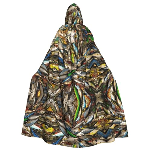 Gongjuy Angelköder Partyumhang für Erwachsene, Zubehör, Halloween-Zauberer, Übergröße, Horror-Umhang mit Kapuze Gongjuy Angelköder Partyumhang für Erwachsene, Zubehör, Halloween-Zauberer, Übergröße, Horror-Umhang mit Kapuze von Gongjuy