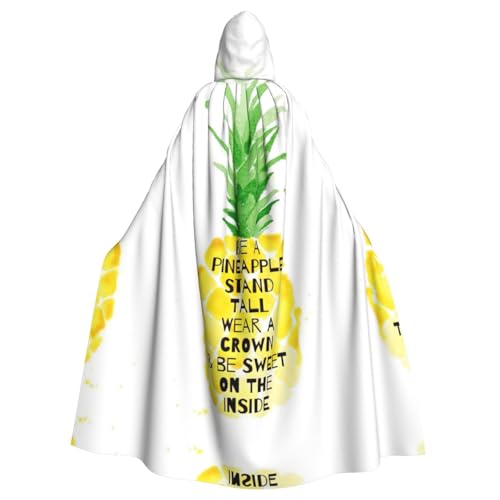 Gongjuy Be A Pineapple Party-Umhang für Erwachsene, Halloween-Zauberer, Übergröße, Horror-Umhang mit Kapuze von Gongjuy
