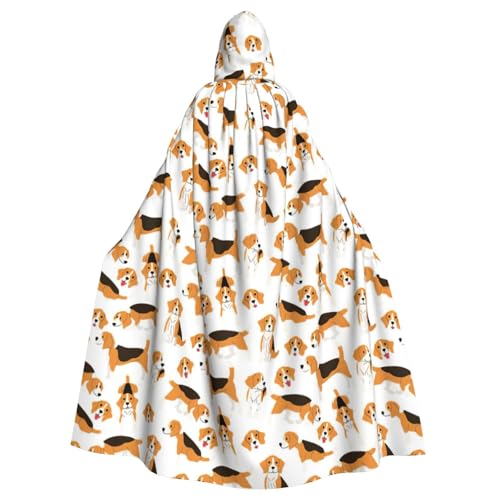 Gongjuy Beagle Dog Partyumhang für Erwachsene, Halloween-Zauberer, Übergröße, Horror-Umhang mit Kapuze Gongjuy Beagle Dog Partyumhang für Erwachsene, Halloween-Zauberer, Übergröße, Horror-Umhang mit Kapuze von Gongjuy