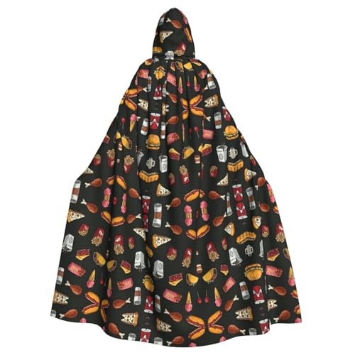 Gongjuy Chicken Leg Burger Drink Adult Party Cloak Clothing Accessories, Adult Halloween Wizard Plus Size Hooded Horror Cloak Gongjuy Chicken Leg Burger Drink Adult Party Cloak Clothing Accessories, Adult Halloween Wizard Plus Size Hooded Horror Cloak von Gongjuy
