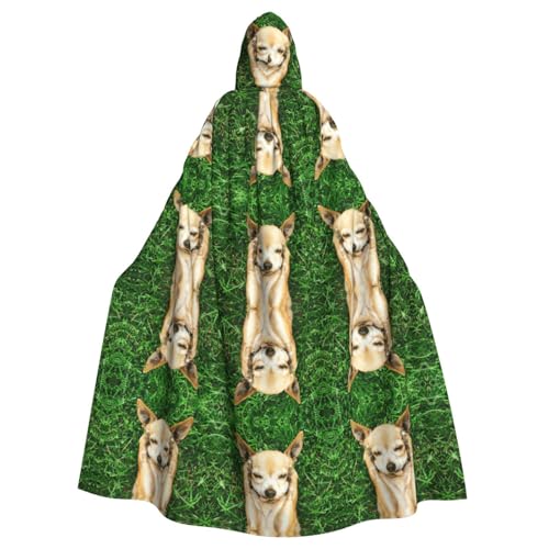 Gongjuy Chihuahua-Hunde-Umhang für Erwachsene, Party-Umhang für Erwachsene, Halloween-Zauberer, Übergröße, Horror-Umhang mit Kapuze Gongjuy Chihuahua-Hunde-Umhang für Erwachsene, Party-Umhang für Erwachsene, Halloween-Zauberer, Übergröße, Horror-Umhang mit Kapuze von Gongjuy