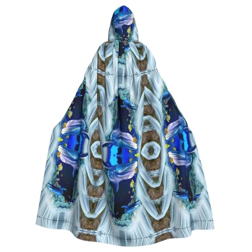 Gongjuy Dolphin Partyumhang für Erwachsene, Halloween-Zauberer, Übergröße, Horror-Umhang mit Kapuze Gongjuy Dolphin Partyumhang für Erwachsene, Halloween-Zauberer, Übergröße, Horror-Umhang mit Kapuze von Gongjuy