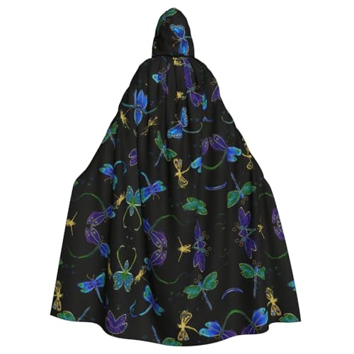 Gongjuy Dragonfly Party-Umhang für Erwachsene, Halloween-Zauberer, Übergröße, Horror-Umhang mit Kapuze Gongjuy Dragonfly Party-Umhang für Erwachsene, Halloween-Zauberer, Übergröße, Horror-Umhang mit Kapuze von Gongjuy