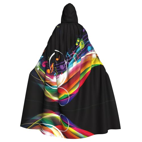 Gongjuy Farbenfroher Party-Umhang für Erwachsene, Halloween-Zauberer, Übergröße, Horror-Umhang mit Kapuze Gongjuy Farbenfroher Party-Umhang für Erwachsene, Halloween-Zauberer, Übergröße, Horror-Umhang mit Kapuze von Gongjuy