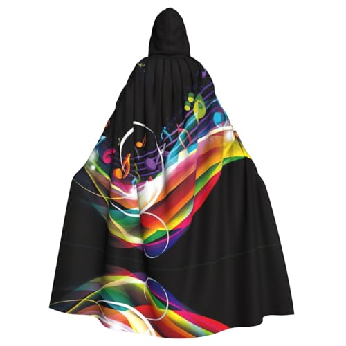 Gongjuy Farbenfroher Party-Umhang für Erwachsene, Halloween-Zauberer, Übergröße, Horror-Umhang mit Kapuze Gongjuy Farbenfroher Party-Umhang für Erwachsene, Halloween-Zauberer, Übergröße, Horror-Umhang mit Kapuze von Gongjuy