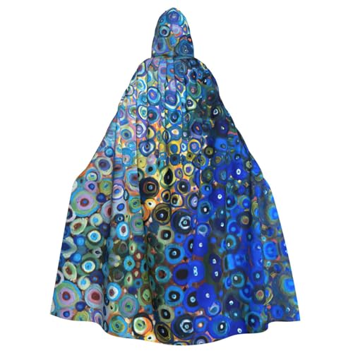 Gongjuy Farbige Fischschuppen für Erwachsene, Party-Umhang, Bekleidungszubehör, Halloween-Zauberer, Übergröße, Horror-Umhang mit Kapuze Gongjuy Farbige Fischschuppen für Erwachsene, Party-Umhang, Bekleidungszubehör, Halloween-Zauberer, Übergröße, Horror-Umhang mit Kapuze von Gongjuy