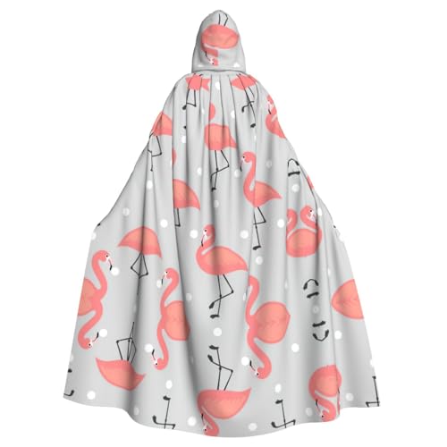 Gongjuy Flamingo Party-Umhang für Erwachsene, Halloween, Zauberer, Übergröße, Horror-Umhang mit Kapuze Gongjuy Flamingo Party-Umhang für Erwachsene, Halloween, Zauberer, Übergröße, Horror-Umhang mit Kapuze von Gongjuy