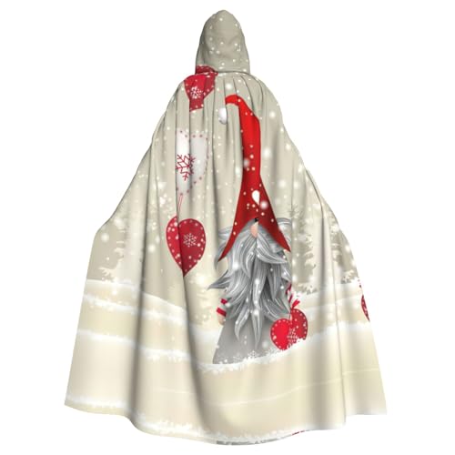 Gongjuy Frohe Weihnachten Erwachsene Party Umhang Kleidung Zubehör Erwachsene Halloween Zauberer Übergröße Kapuze Horror Umhang von Gongjuy