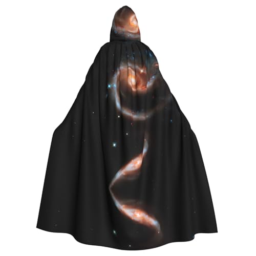 Gongjuy Galaxie Erwachsenen-Partyumhang, Bekleidungszubehör, Halloween-Zauberer, Übergröße, Horror-Umhang mit Kapuze von Gongjuy