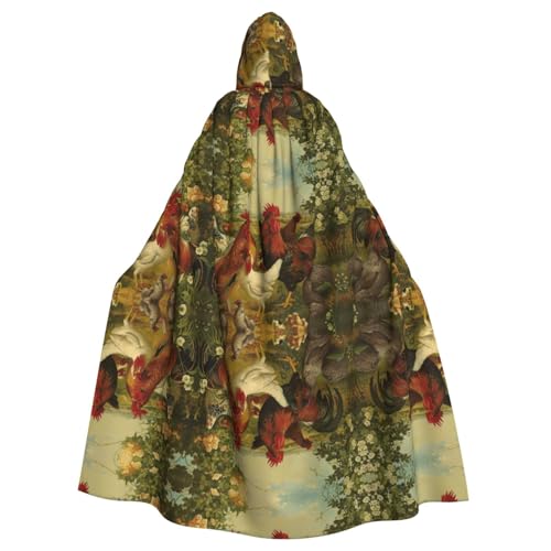 Gongjuy Hühner und Bauernhof, Party-Umhang für Erwachsene, Halloween, Zauberer, Übergröße, Horror-Umhang mit Kapuze Gongjuy Hühner und Bauernhof, Party-Umhang für Erwachsene, Halloween, Zauberer, Übergröße, Horror-Umhang mit Kapuze von Gongjuy