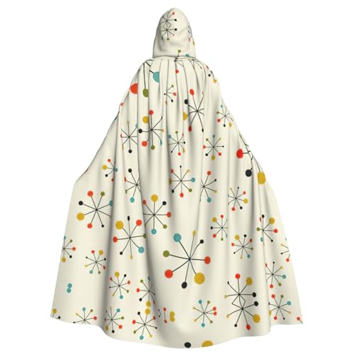 Gongjuy Moderner Retro-Umhang für Erwachsene, Party-Umhang, Bekleidungszubehör, Halloween-Zauberer, Übergröße, Horror-Umhang mit Kapuze von Gongjuy