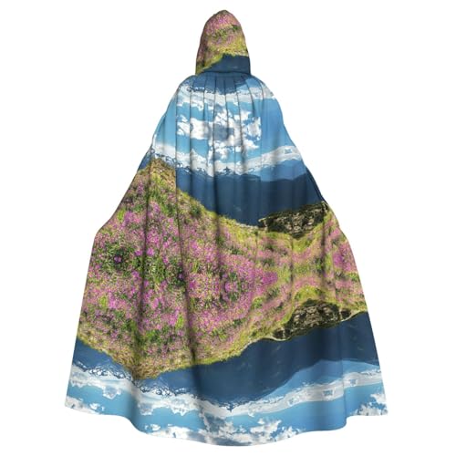 Gongjuy Mountains Party-Umhang für Erwachsene, Halloween, Zauberer, Übergröße, Horror-Umhang mit Kapuze Gongjuy Mountains Party-Umhang für Erwachsene, Halloween, Zauberer, Übergröße, Horror-Umhang mit Kapuze von Gongjuy