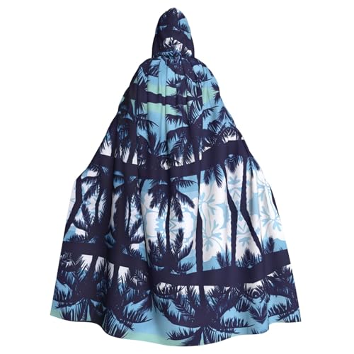 Gongjuy Palmen-blauer Party-Umhang für Erwachsene, Halloween-Zauberer, Übergröße, Horror-Umhang mit Kapuze Gongjuy Palmen-blauer Party-Umhang für Erwachsene, Halloween-Zauberer, Übergröße, Horror-Umhang mit Kapuze von Gongjuy