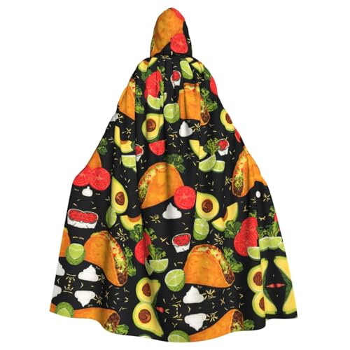 Gongjuy Party-Umhang für Erwachsene, mit Lebensmitteldruck, Halloween-Zauberer, Übergröße, Horror-Umhang mit Kapuze Gongjuy Party-Umhang für Erwachsene, mit Lebensmitteldruck, Halloween-Zauberer, Übergröße, Horror-Umhang mit Kapuze von Gongjuy
