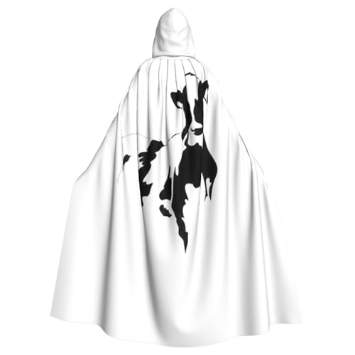 Gongjuy Party-Umhang mit Kuh in Schwarz und Weiß, für Erwachsene, Halloween-Zauberer, Übergröße, Horror-Umhang mit Kapuze Gongjuy Party-Umhang mit Kuh in Schwarz und Weiß, für Erwachsene, Halloween-Zauberer, Übergröße, Horror-Umhang mit Kapuze von Gongjuy
