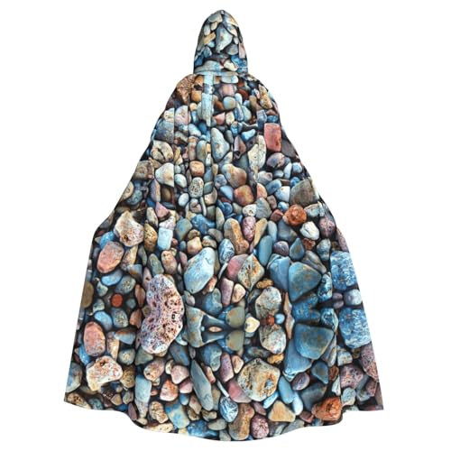 Gongjuy Party-Umhang mit Steinmuster für Erwachsene, Halloween-Zauberer, Übergröße, Horror-Umhang mit Kapuze Gongjuy Party-Umhang mit Steinmuster für Erwachsene, Halloween-Zauberer, Übergröße, Horror-Umhang mit Kapuze von Gongjuy