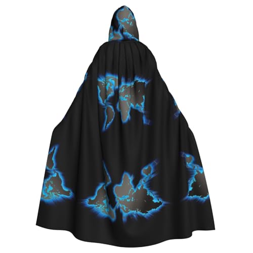 Gongjuy Partyumhang mit Weltkarte für Erwachsene, Halloween, Zauberer, Übergröße, Horror-Umhang mit Kapuze Gongjuy Partyumhang mit Weltkarte für Erwachsene, Halloween, Zauberer, Übergröße, Horror-Umhang mit Kapuze von Gongjuy