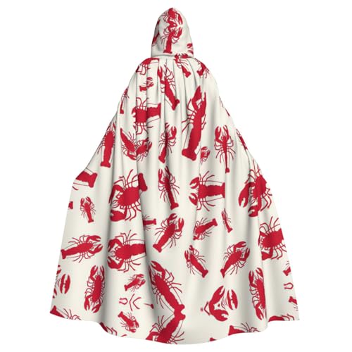 Gongjuy Roter Hummer-Umhang für Erwachsene, Party-Umhang für Erwachsene, Halloween, Zauberer, Übergröße, Horror-Umhang mit Kapuze Gongjuy Roter Hummer-Umhang für Erwachsene, Party-Umhang für Erwachsene, Halloween, Zauberer, Übergröße, Horror-Umhang mit Kapuze von Gongjuy