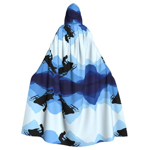 Gongjuy Schneemobil Partyumhang für Erwachsene, Zubehör, Halloween-Zauberer, Übergröße, Horror-Umhang mit Kapuze Gongjuy Schneemobil Partyumhang für Erwachsene, Zubehör, Halloween-Zauberer, Übergröße, Horror-Umhang mit Kapuze von Gongjuy