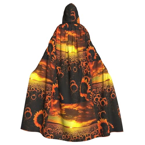 Gongjuy Sonnenblumenfeld, Sonnenuntergang, Blumenmeer, Party-Umhang, Bekleidungszubehör, Erwachsenen-Halloween-Zauberer, Übergröße, Horror-Umhang mit Kapuze Gongjuy Sonnenblumenfeld, Sonnenuntergang, Blumenmeer, Party-Umhang, Bekleidungszubehör, Erwachsenen-Halloween-Zauberer, Übergröße, Horror-Umhang mit Kapuze von Gongjuy