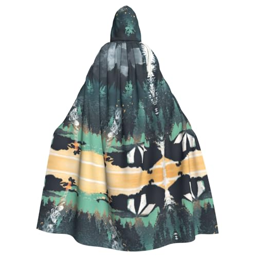 Gongjuy Wilderness Natur-Camping-Umhang für Erwachsene, Party-Umhang, Bekleidungszubehör, Halloween-Zauberer, Übergröße, Horror-Umhang mit Kapuze Gongjuy Wilderness Natur-Camping-Umhang für Erwachsene, Party-Umhang, Bekleidungszubehör, Halloween-Zauberer, Übergröße, Horror-Umhang mit Kapuze von Gongjuy