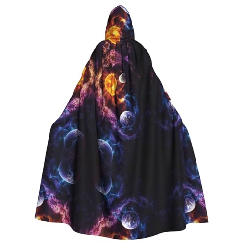 Gongjuy Wunderschöner Galaxie-Partyumhang für Erwachsene, Halloween-Zauberer, Übergröße, Horror-Umhang mit Kapuze Gongjuy Wunderschöner Galaxie-Partyumhang für Erwachsene, Halloween-Zauberer, Übergröße, Horror-Umhang mit Kapuze von Gongjuy