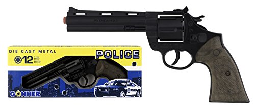 Gonher 123/6 - Revolver Police 12-Schuss, schwarz von Gonher
