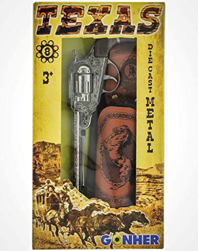 Gonher 150/0 - Wild West-Set mit Single Revolver 8-Schuss von Peterkin