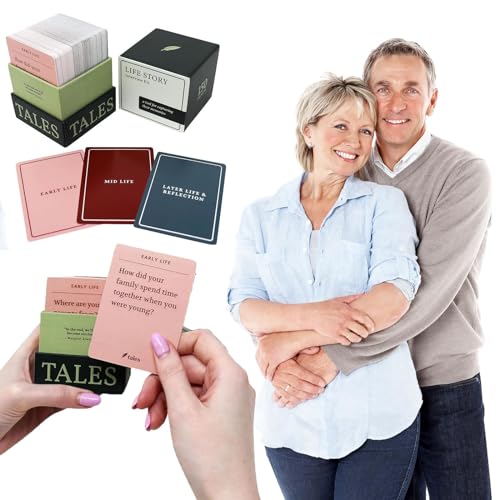 150pcs Life Story Interview Kit Cards, Tales Life Story Interview Kit, Family Conversation Cards, Get to Know Parents and Grandparents for Family Game Night with Curated Question Cards. von Goniome