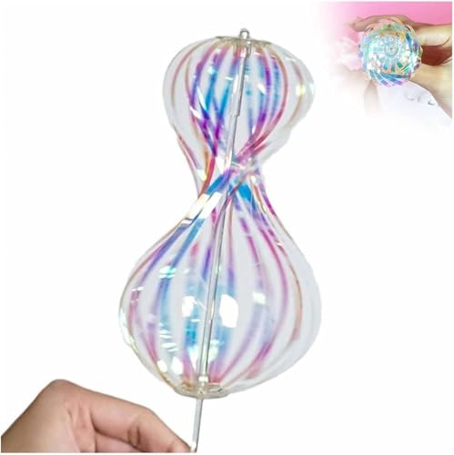 Rainbow Twirler, Rainbow Twirler Stick, Rainbow Stick, Magic Party Bubble Wand, Spin Twirl Swirl and Dazzle, Variable Twirler Stick Rave Toys for Party Festivals and Funny Attractive Night (1 Pcs) von Goniome