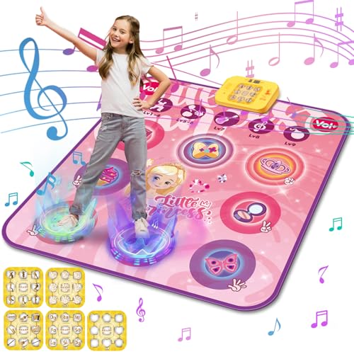 Gontence Tanzmatte für Kinder ab 3 4 5 Jahre Mädchen, Musikmatte mit Zwei-Spieler-Modus Und 5 Spielmodi, Weihnachten Geburtstag Geschenke Kinder Spielzeug Mädchen Jungen 5 6 7 8 Jahre Gontence Tanzmatte für Kinder ab 3 4 5 Jahre Mädchen, Musikmatte mit Zwei-Spieler-Modus Und 5 Spielmodi, Weihnachten Geburtstag Geschenke Kinder Spielzeug Mädchen Jungen 5 6 7 8 Jahre von Gontence