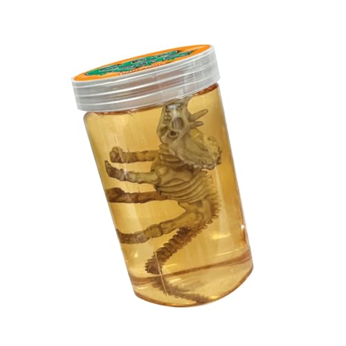 GooPotz - Dino Skelett von Deluxebase Bunte sensorische Schleim Spielzeug mit Dino Skelett Figur Stretchy Slime Putty und Tier Spielzeug für Kinder GooPotz - Dino Skelett von Deluxebase Bunte sensorische Schleim Spielzeug mit Dino Skelett Figur Stretchy Slime Putty und Tier Spielzeug für Kinder von GooPotz