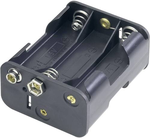 Goobay 11467 Batteriehalter 6x Mignon (AA) Druckknopfanschluss (L x B x H) 58 x 28 x 47mm von Goobay