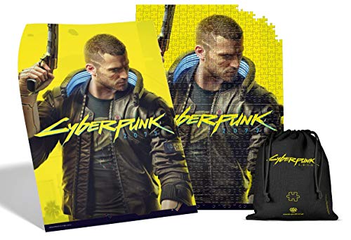 Good Loot Cyberpunk 2077 Male V - 500 Teile Puzzle für Erwachsene und Kinder ab 14 Jahren - 34x48cm Gaming Puzzle mit Poster und Tragetasche - Cyberpunk Merchandise von Good Loot