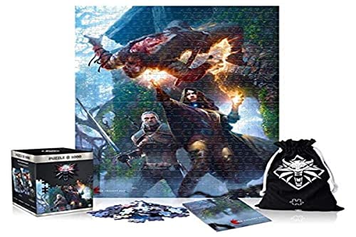 The Witcher 3: Wild Hunt Yennefer | 1000 Teile Puzzle | inklusive Poster und Tasche | 68 x 48 | Der Hexer | für Erwachsene und Kinder ab 14 Jahren | ideal für Weihnachten und Geschenk | Spiel-Artwork von Good Loot