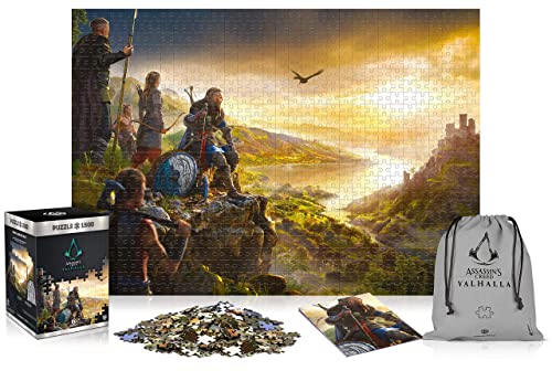 Good Loot Officially Licensed Premium Merchandise 1063747 England Assassins Puzzle 1500 Teile, Assassin's Creed Valhalla Vista, pcs | 85x58 cm von Good Loot