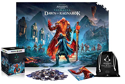 Assassin's Creed Valhalla: Dawn of Ragnarok - Puzzlespiel mit 1000 Teilen und den Maßen 68 cm x 48 cm | inklusive Poster und Tasche | Spiel-Artwork für Erwachsene und Teenager von Good Loot