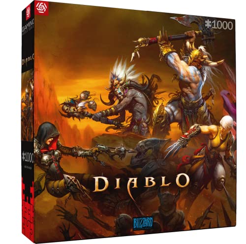 Good Loot Gaming Puzzle Diablo Heroes Battle Puzzles Computerspiel Spielepuzzles für Jugendliche und Erwachsene Freizeitideen Inspiriert Durch EIN Computerspiel | 1000 Teile | 68 x 48 cm von Good Loot